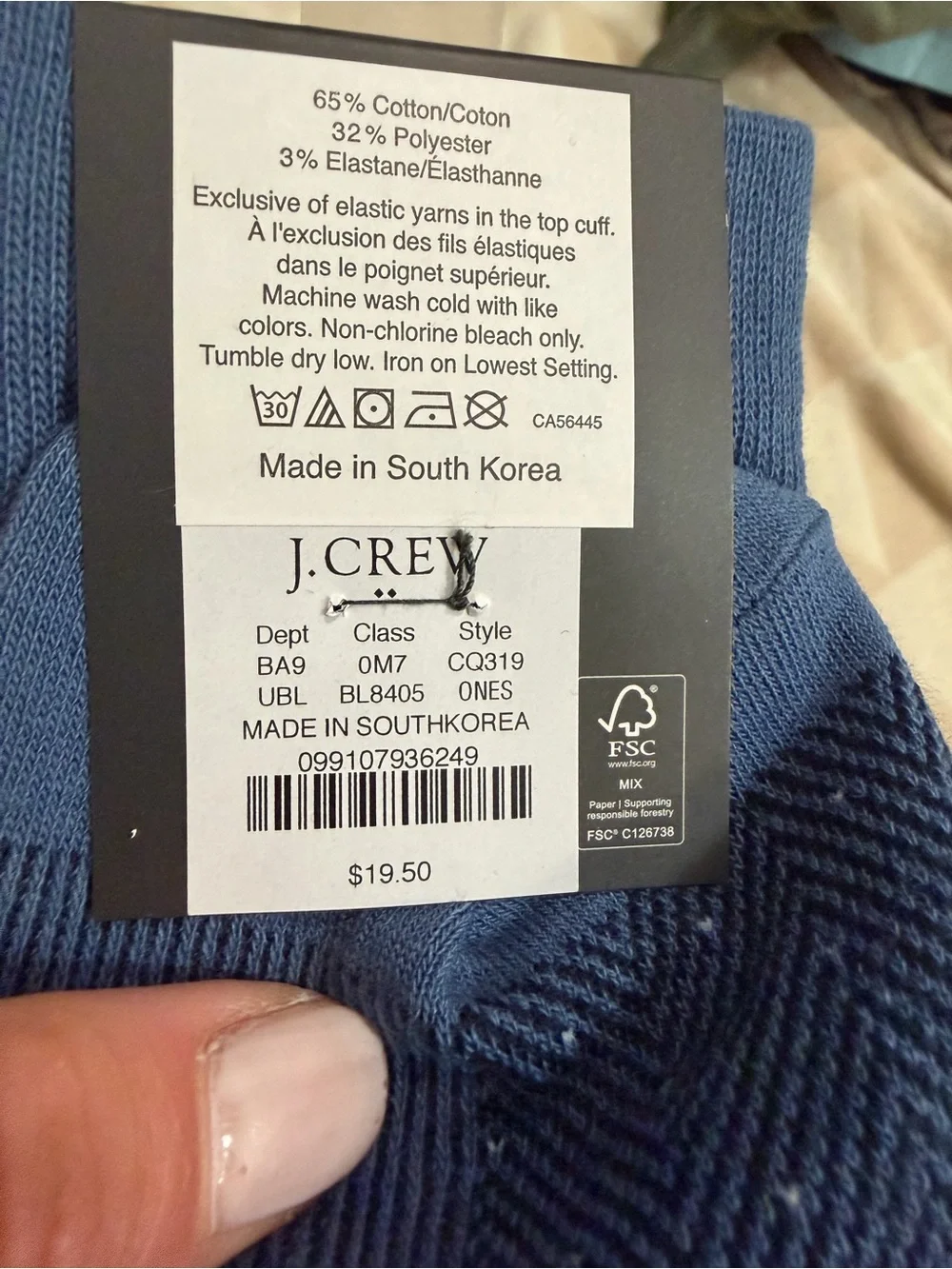 N/A cotton polyester